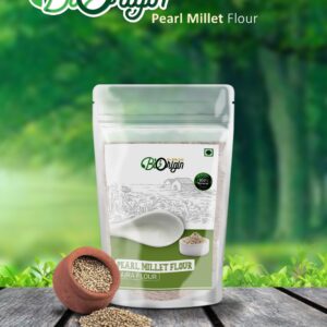 BIORIGIN 100% NATURAL PEARL MILLET (BAJRA) FLOUR IN POUCH, 600gms